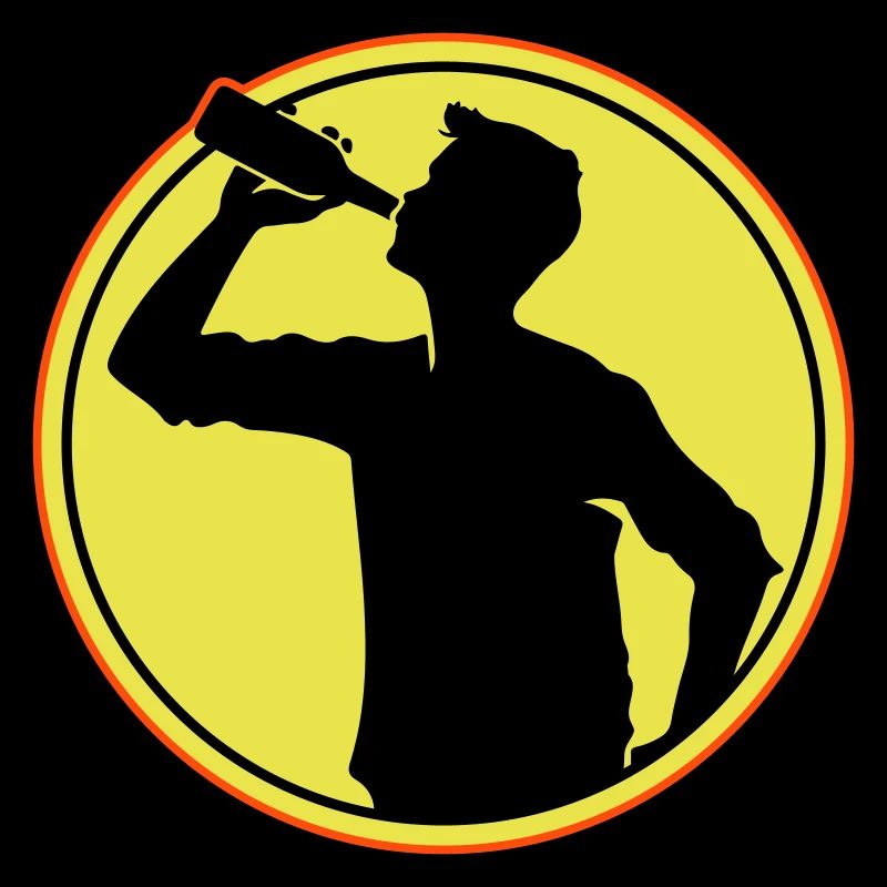Trinker Bier Silhouette