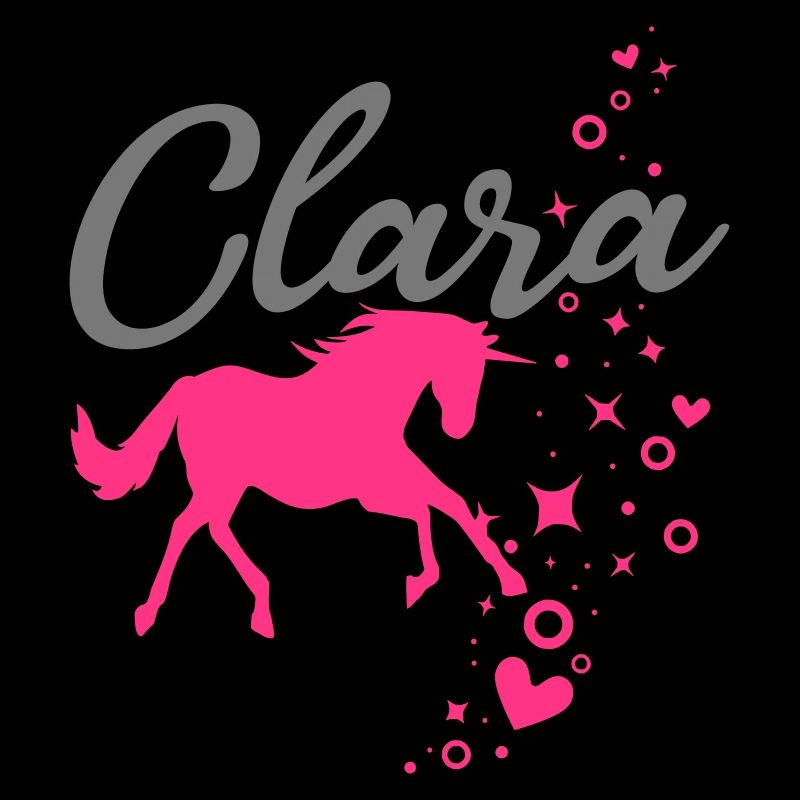 Clara Fille Prénom Nom Licorne