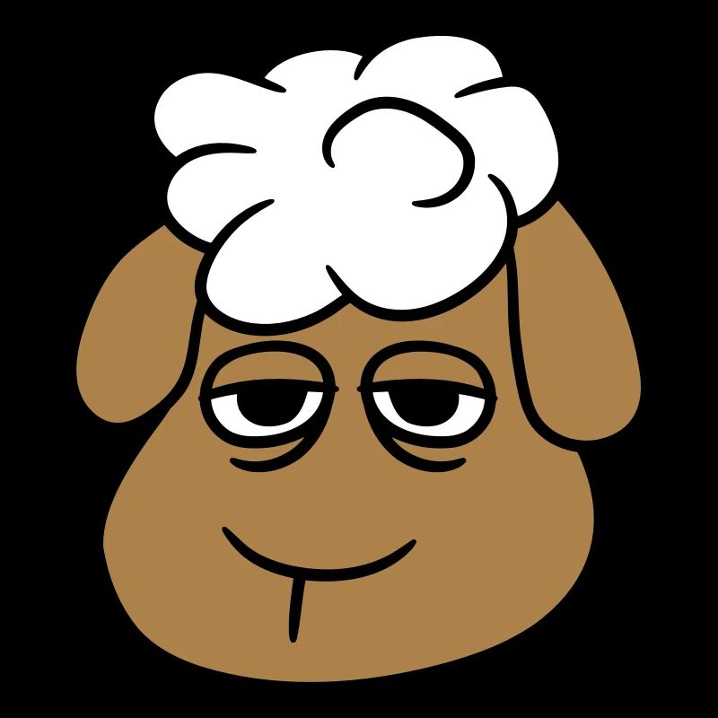 Sheep Tired Bored Blank Look Head Face