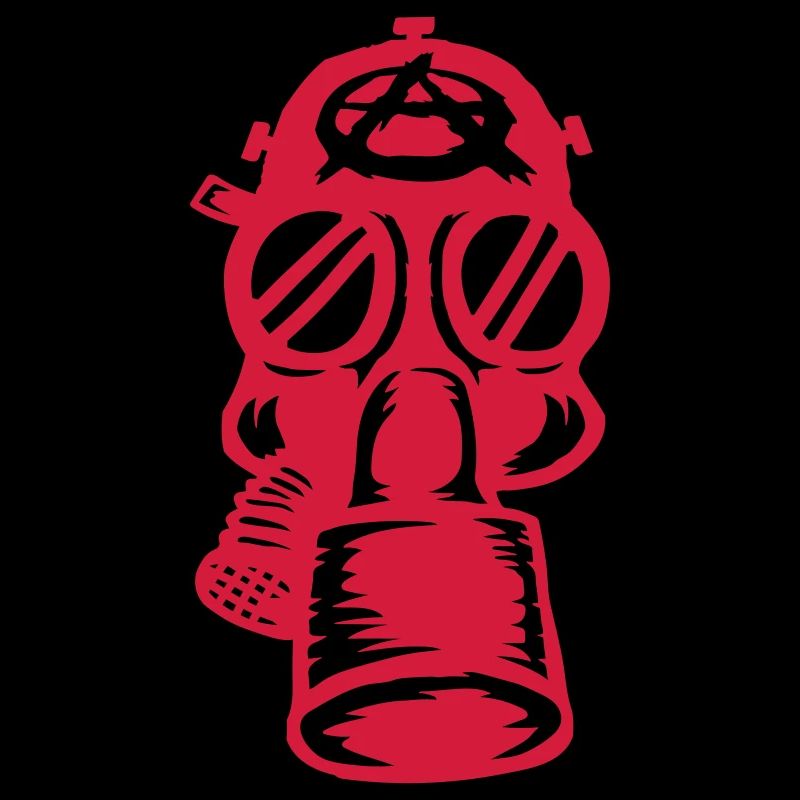 Punk Anarchy Gas Mask Retro