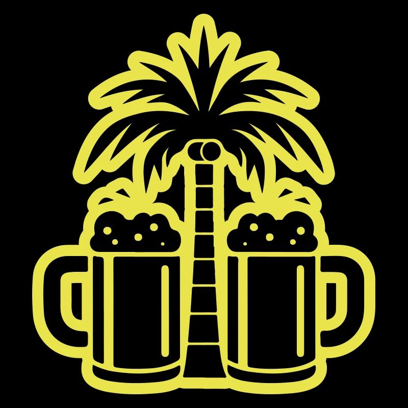 Plage de palmiers à bière