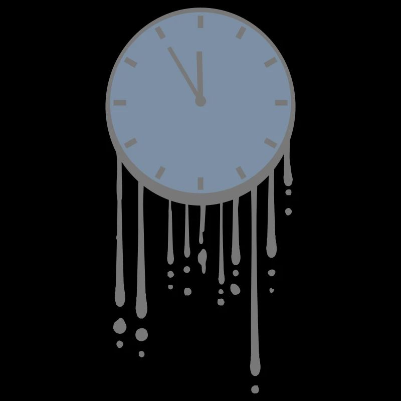 Drops melting clock