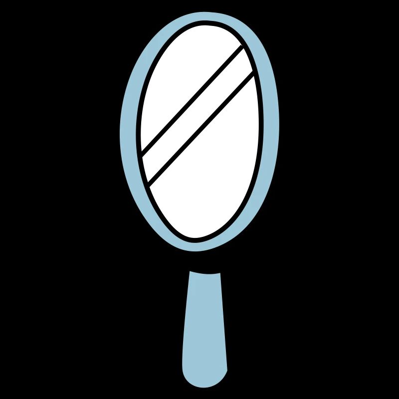 MIROIR MIROIR à main en bleu