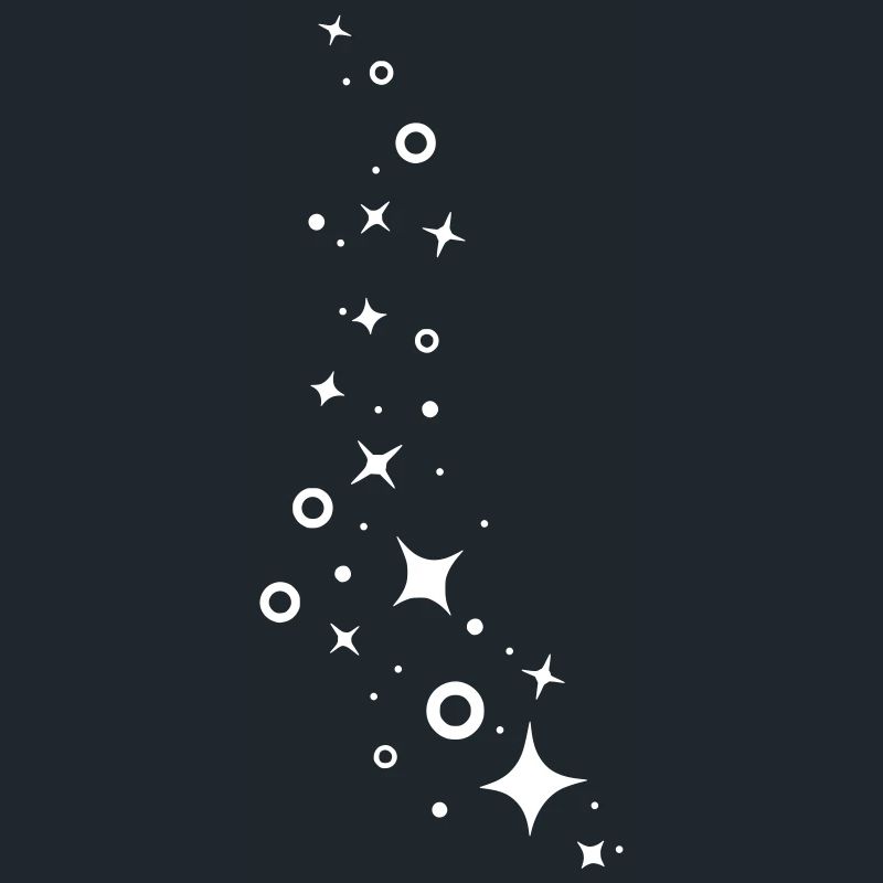 Glitter stars glitter cloud asterisks decor