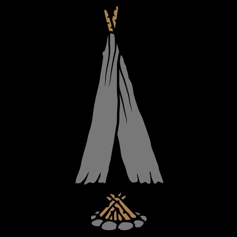 Conception de tente de feu de camp de camping