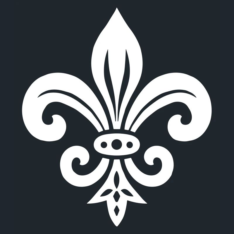 Schlichtes Fleur de lis Design
