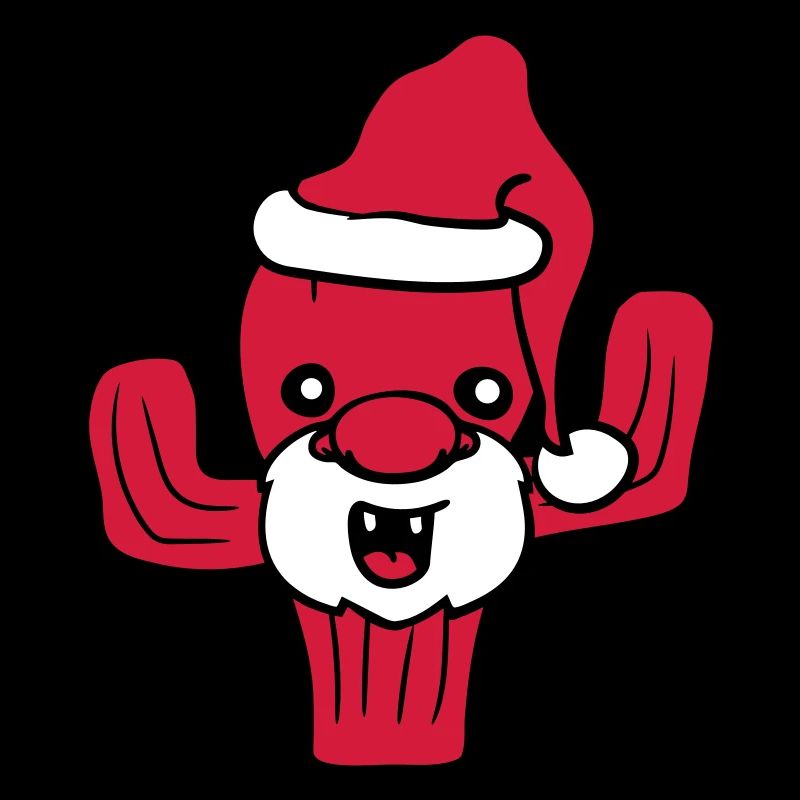 Cactus Père Noël Face Cactus de Noël
