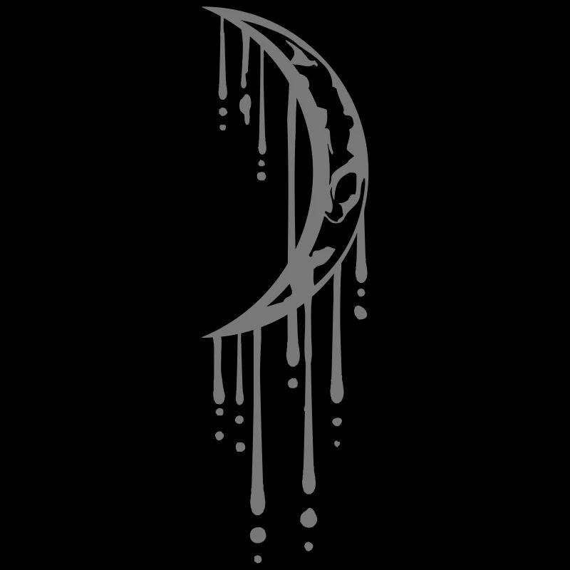 graffiti drops sickle moon moon live crescent v