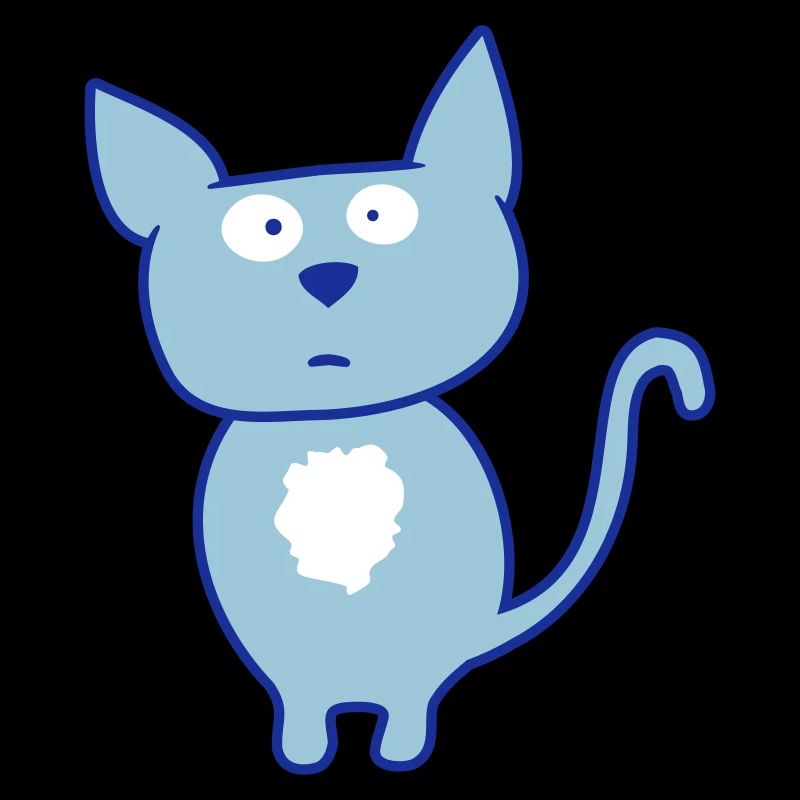 Chat confus à l’air curieux grimace drôle