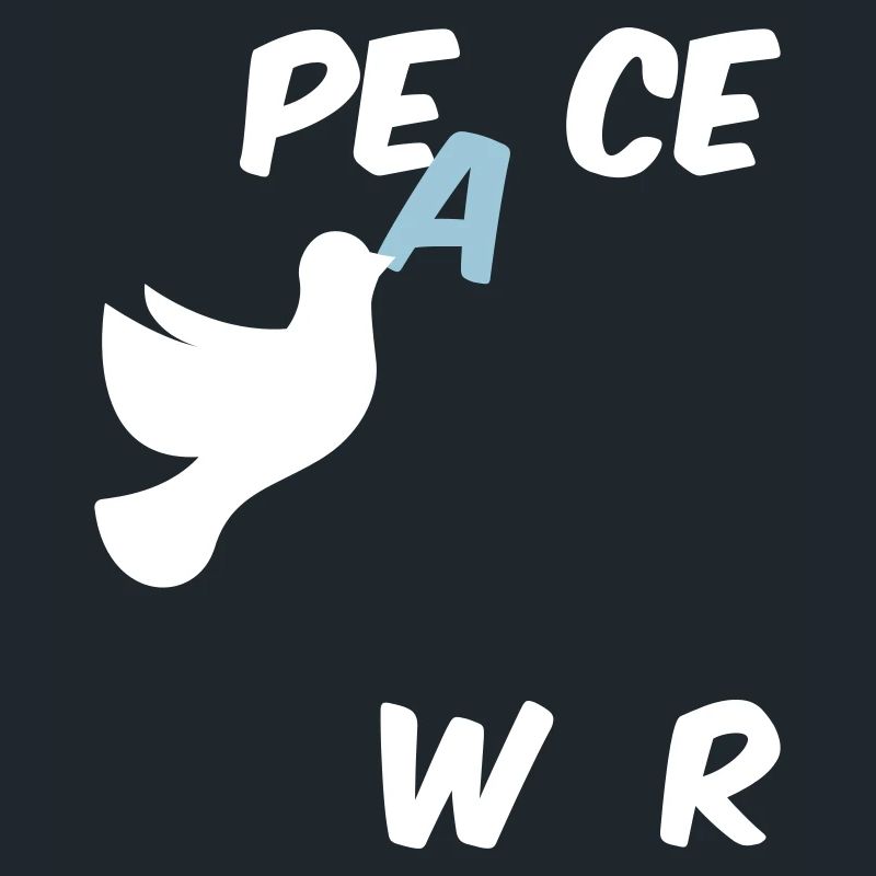 Stop War Peace Statement mit Friedenstaube