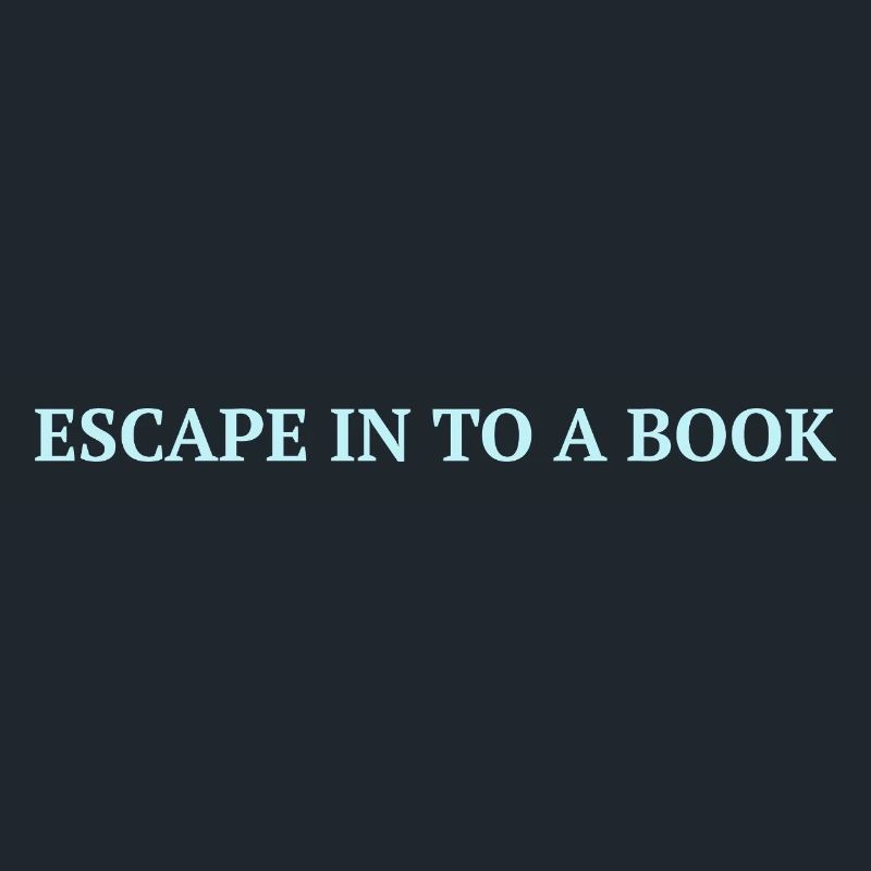 Entfliehen Sie in ein Buch - Eisblaues Statement