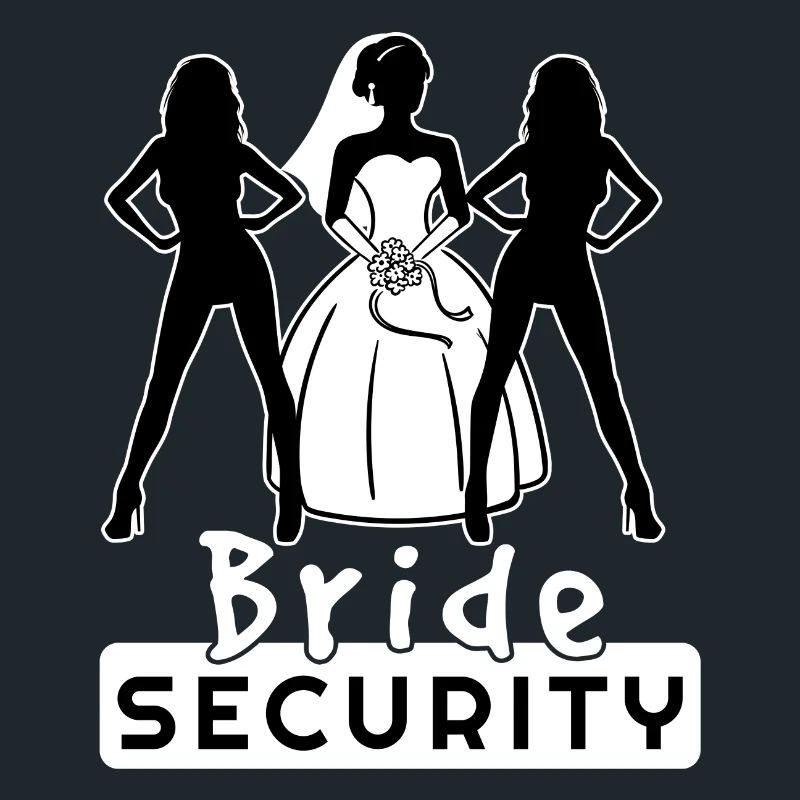Bride Security Team Partnerlook Bachelor Fun
