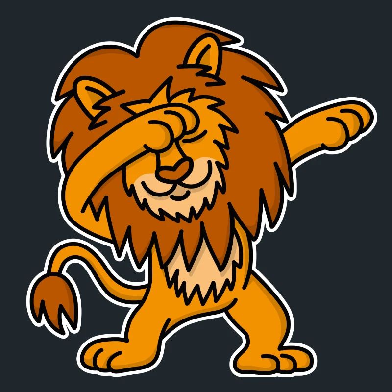 Dab dabbing dabbin' lion dance funny kids gift