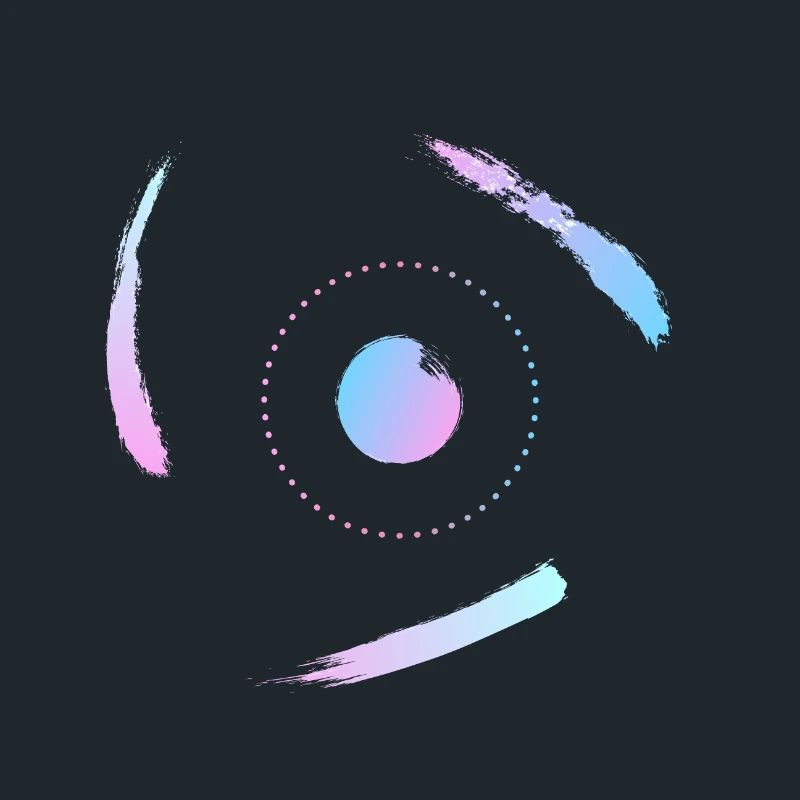 Electrons orbiting the atom