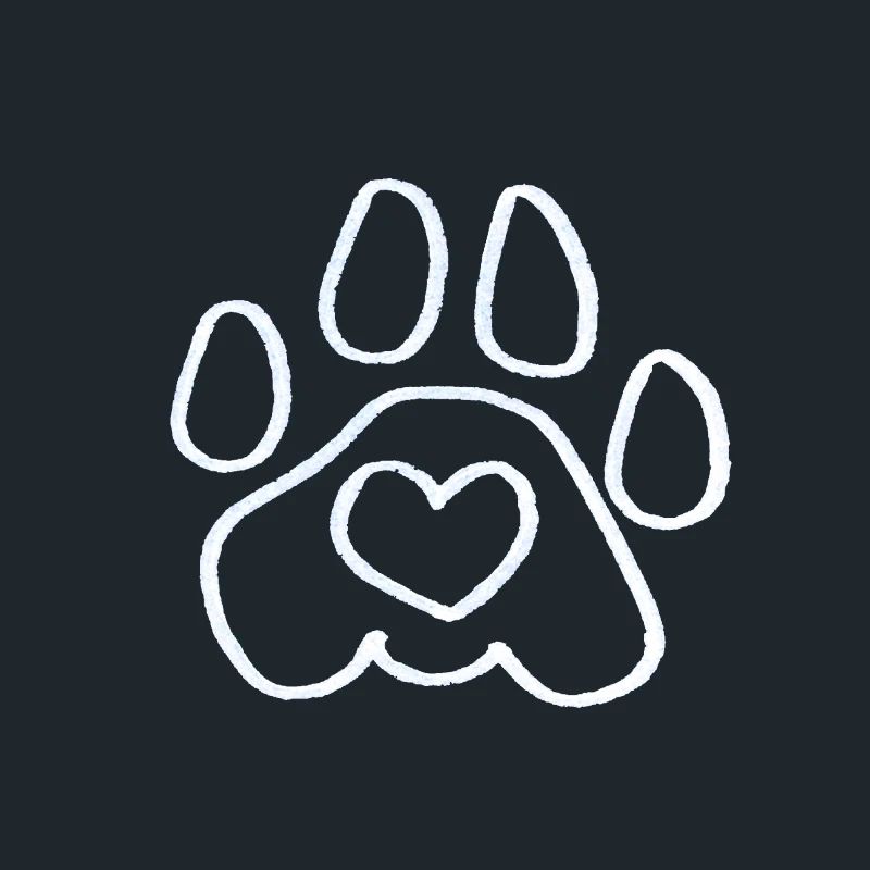 Empreinte de patte de chien