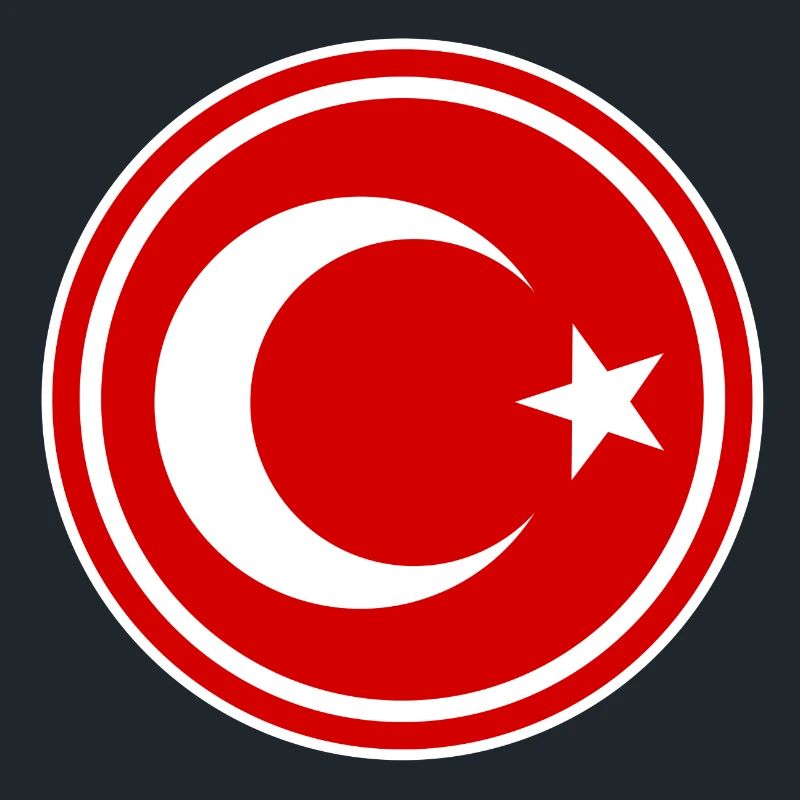 Turkey flag round
