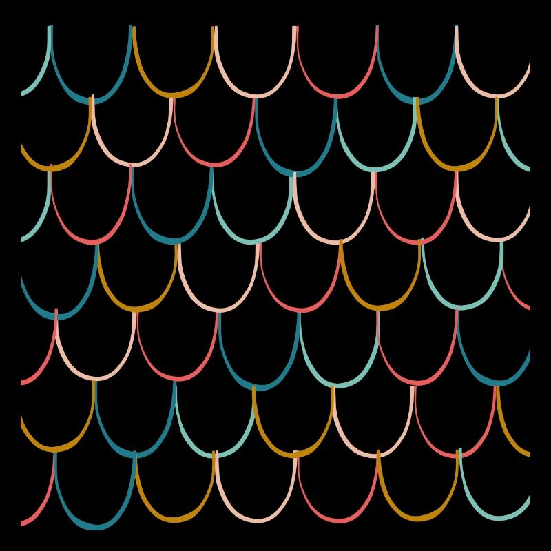 Motif coloré d’écailles de poisson
