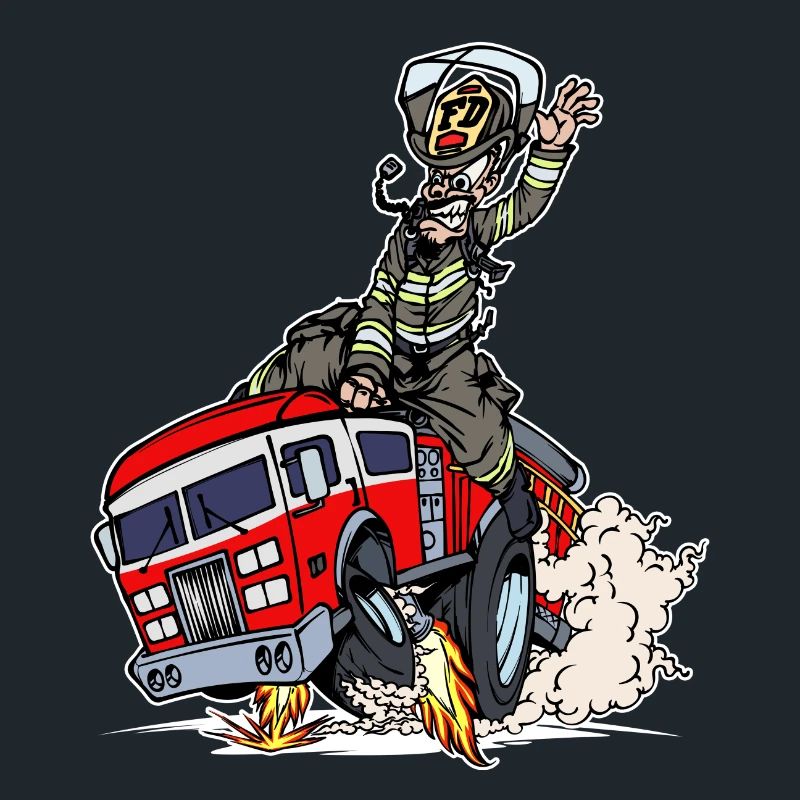 Fire Fire Engine Firefighter Rescuer
