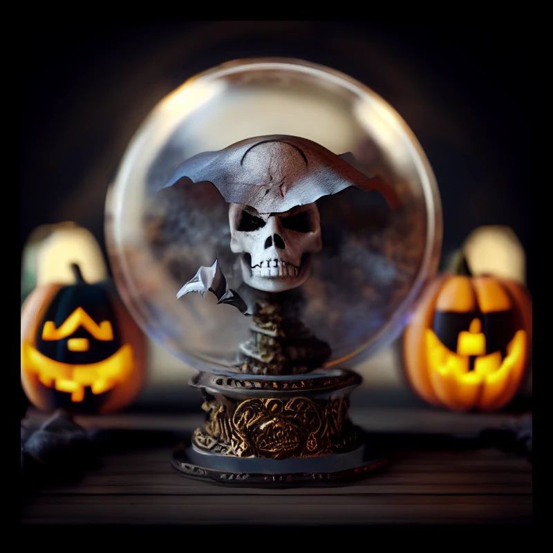 Halloween Pirate Skull Globe