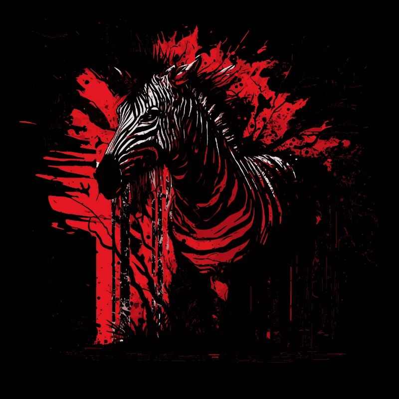 Unheimliches Zebra