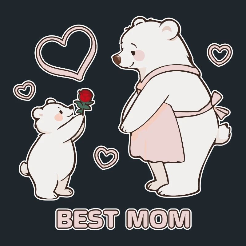 Bären Herzen Beste Mutter Muttertag