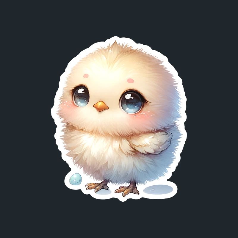 A Sweet Easter Chick With Blue Eyes