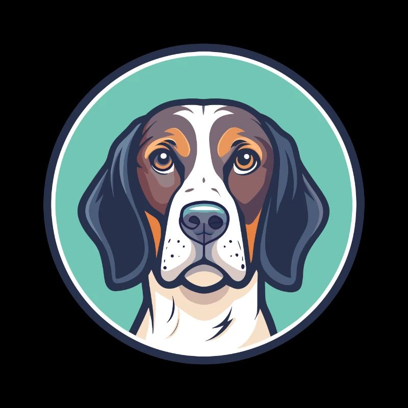 Ariege pointer chien race dessin animé Kawaii Clipart