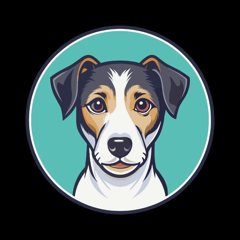 Parson Russell Terrier Hunderasse Karikatur Kawaii
