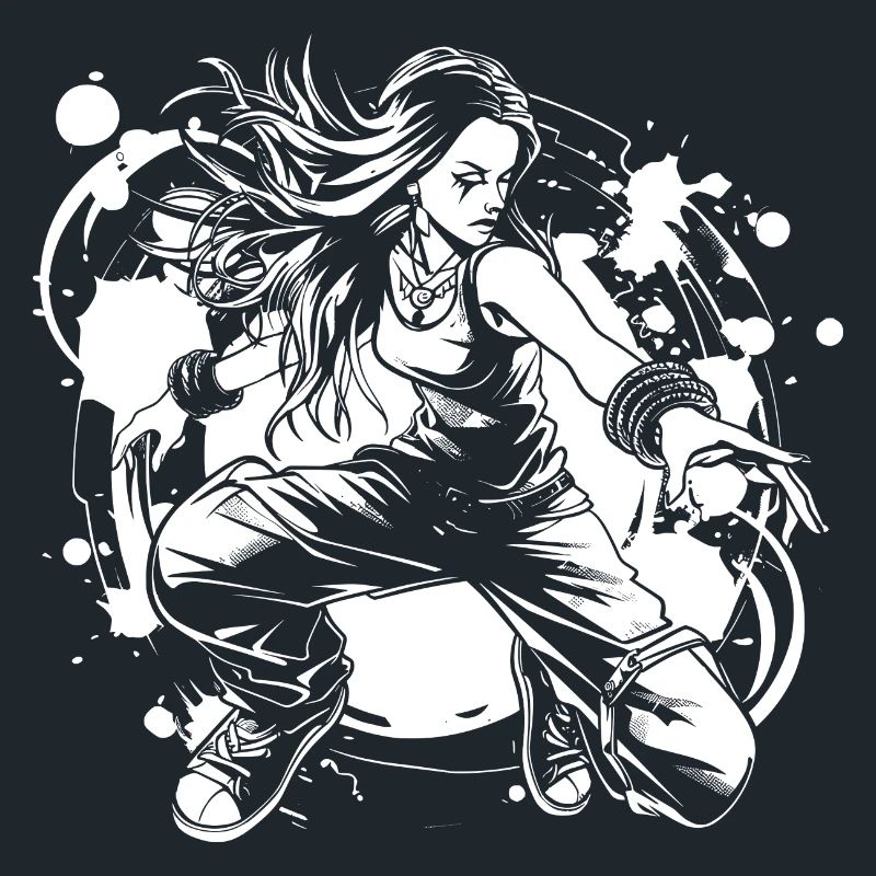 Breakdancer Mädchen