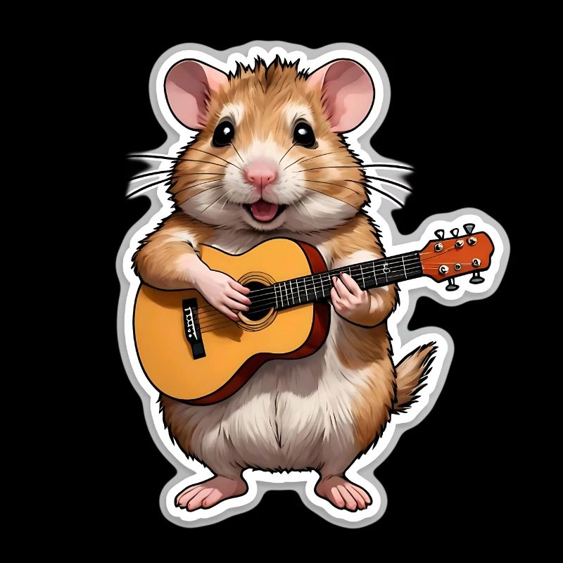 Hamster spielt Gitarre