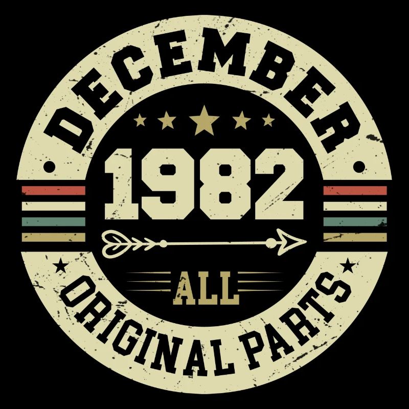 Légendes Anniversaire Décembre 1982 Naissance Cadeau