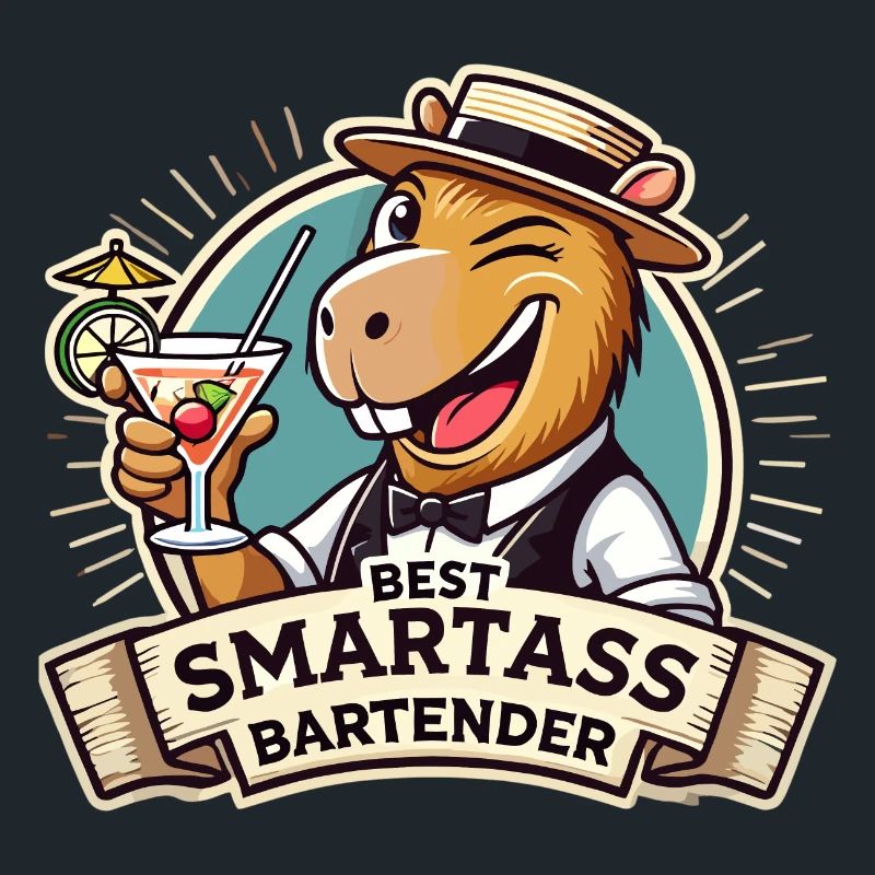 Bartender Bartender Capybara Capy Gift