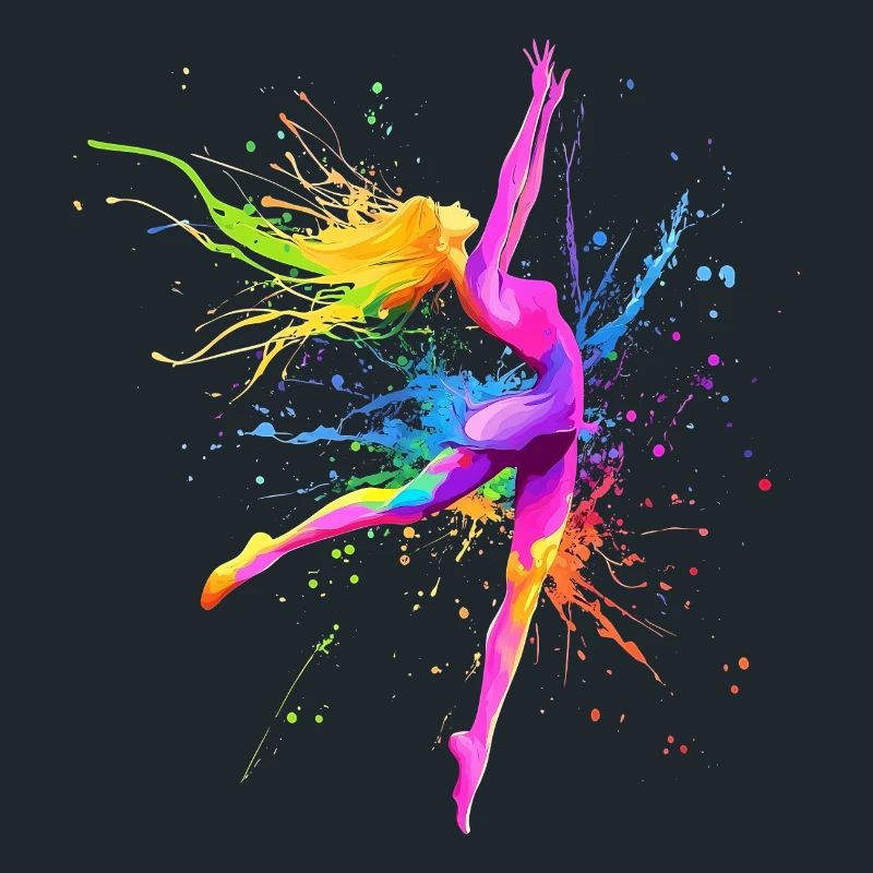 Danseuse Colorée Danseuse Professeur de Danse Cadeau