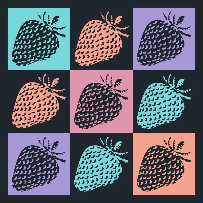 Erdbeeren Bunte Sommerfarben