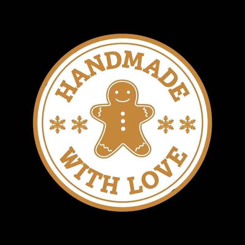 Gingerbread Emblem – Handmade with Love