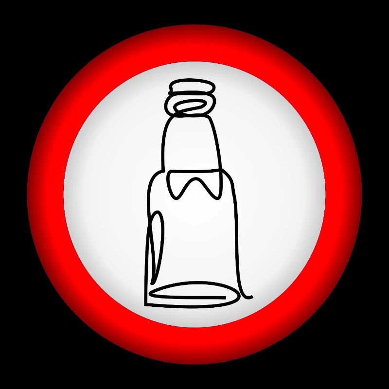 VERBOT BIERFLASCHE
