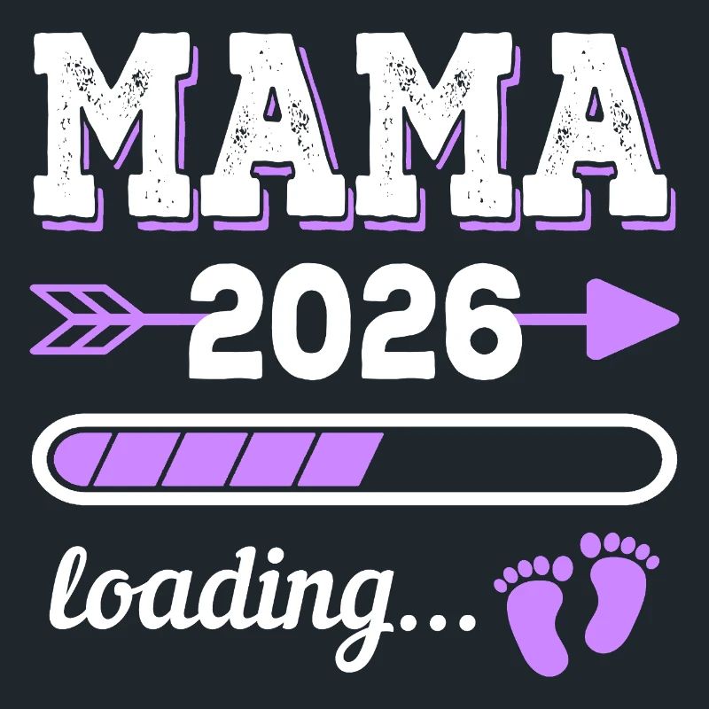 Mama 2026 Loading Schwangerschaft Geschenkidee