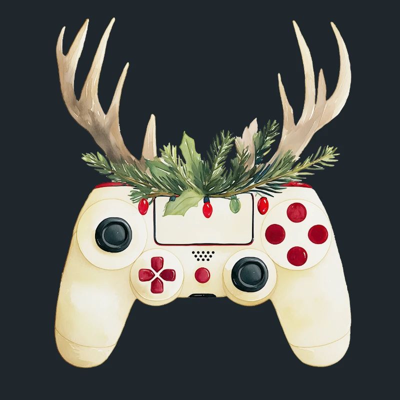 Weihnachtscontroller mit Hirschgeweih