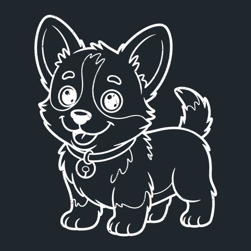 Sortilège de dessin de contours de chihuahua