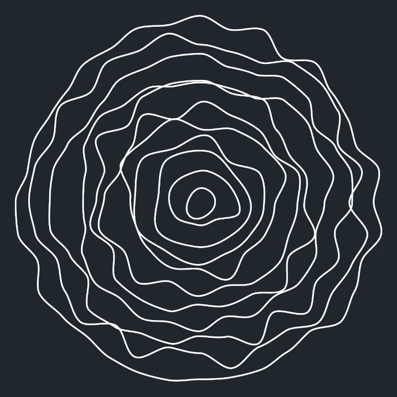 Concentric Line Rose