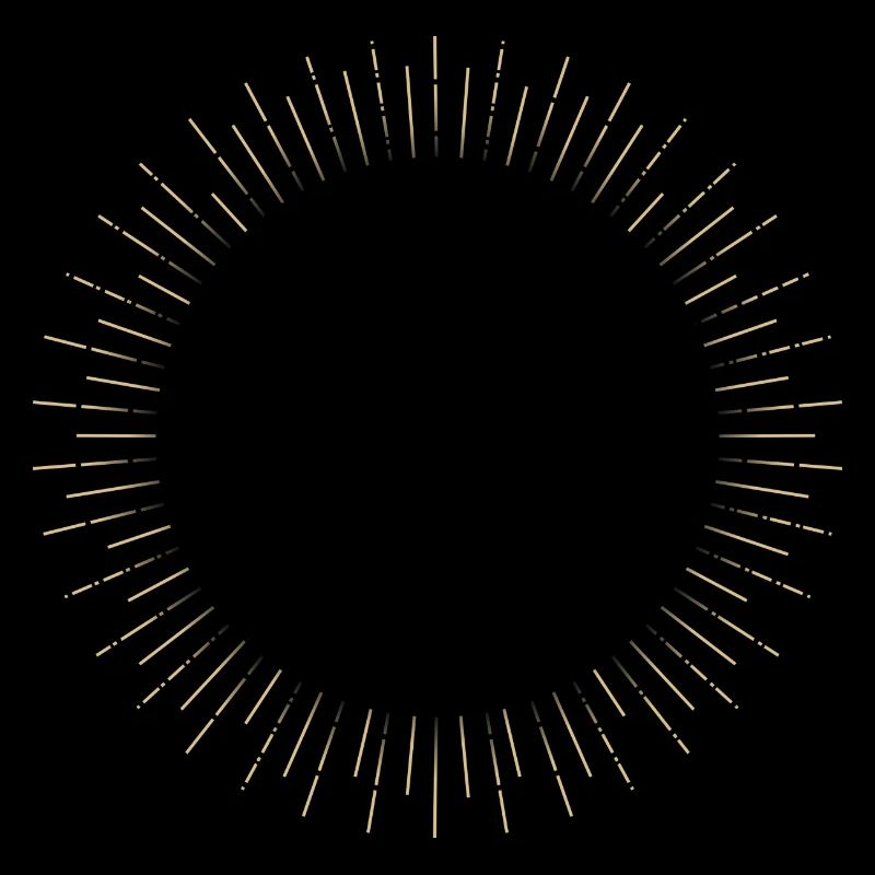 Golden Sun Ring Ray Frame