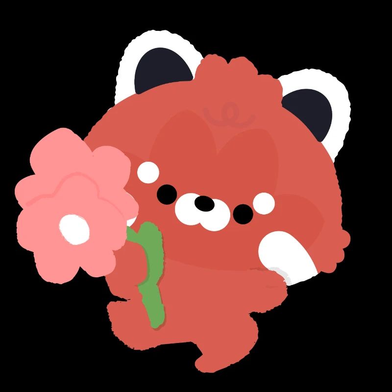 Romantischer Roter Panda