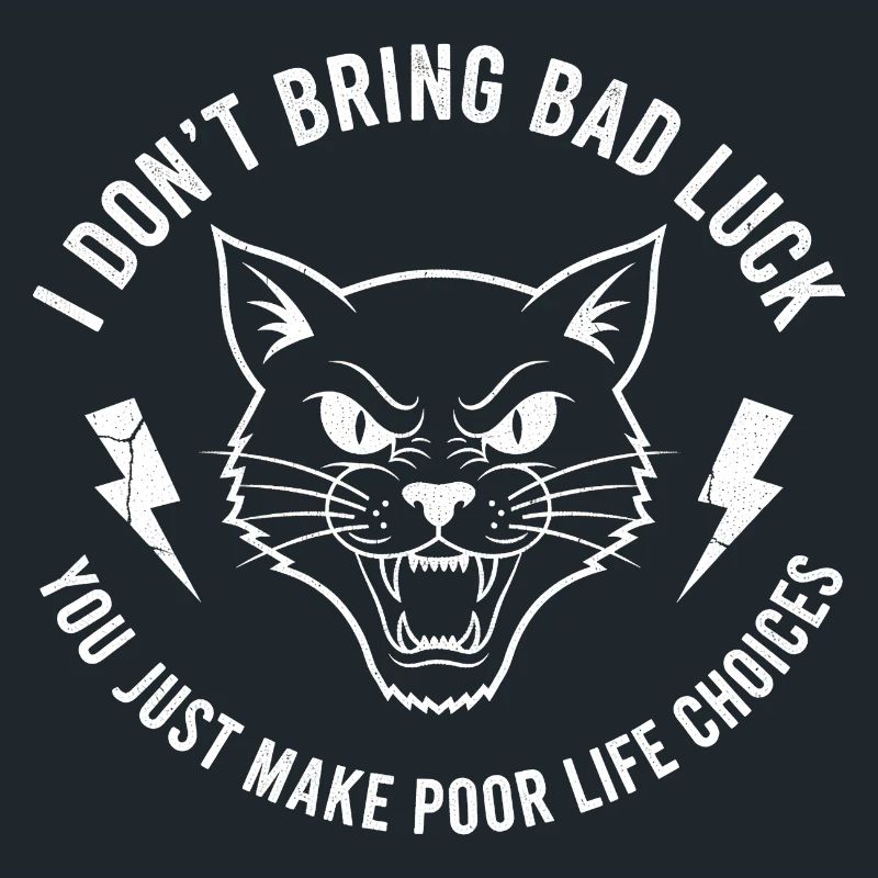 Pech oder Wille Katzen-Spruch