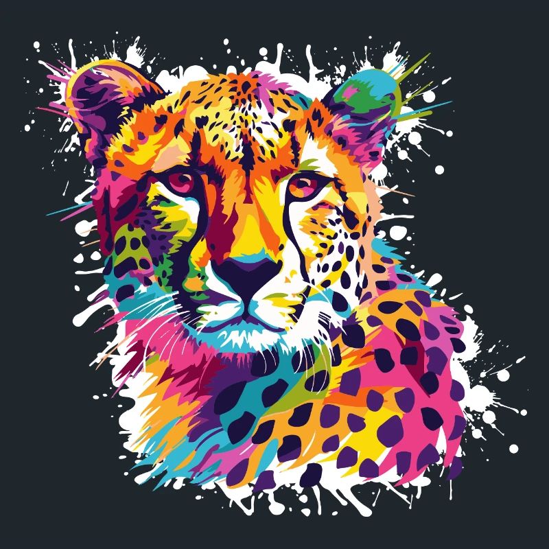 Gepard Leopard Graffiti