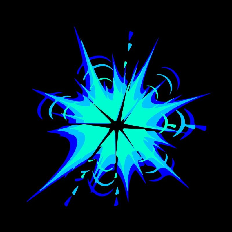 explosion star flame splash color blobs colorful