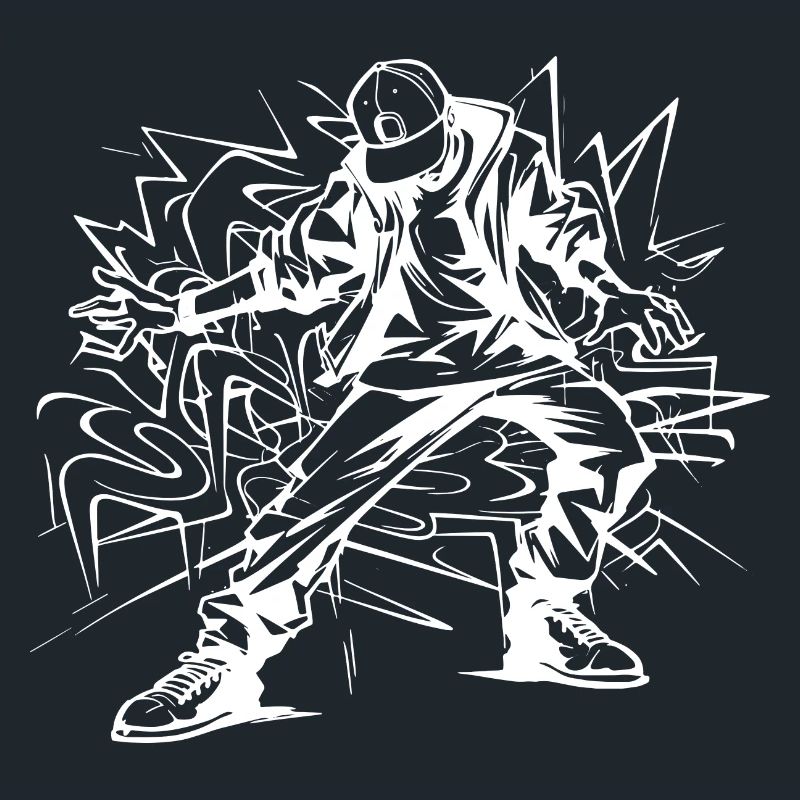 Dessin de breakdancer