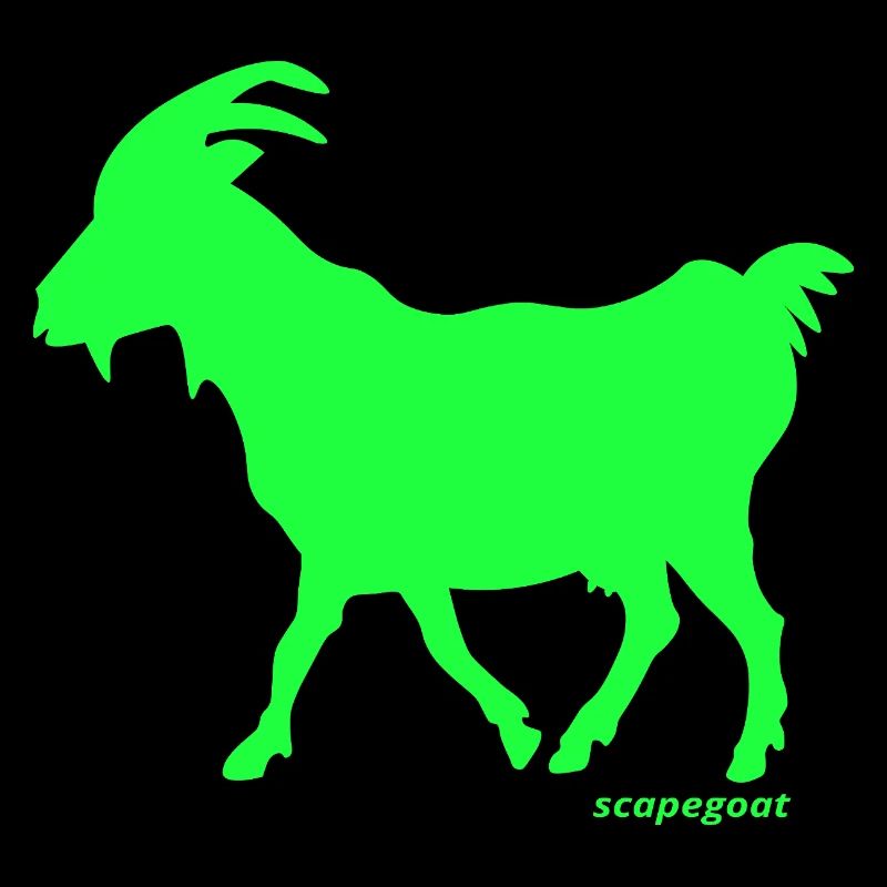 G.O.A.T. Chèvre bouc émissaire néon vert