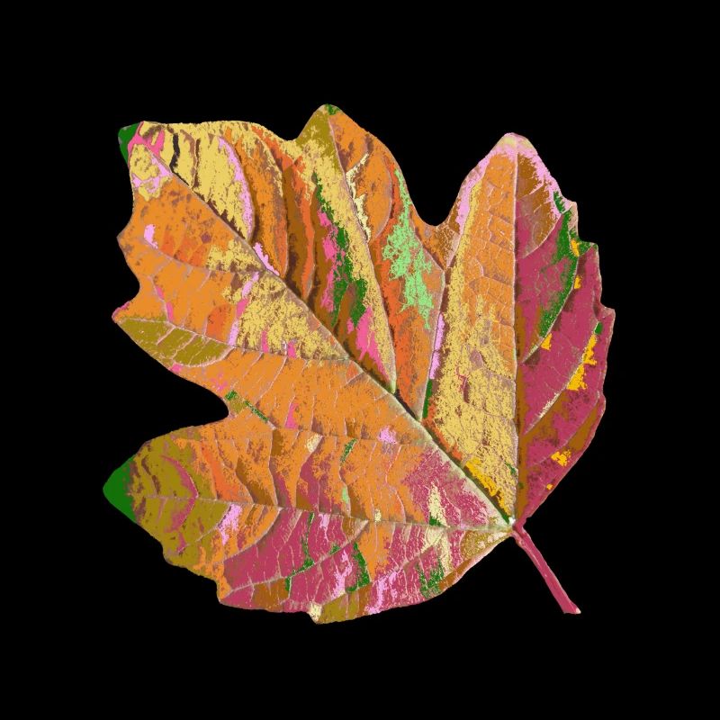 feuille colorée, feuillage, arbre, coloré, saison, automne