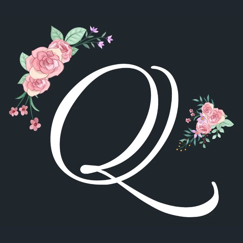 Buchstabe q Blumen