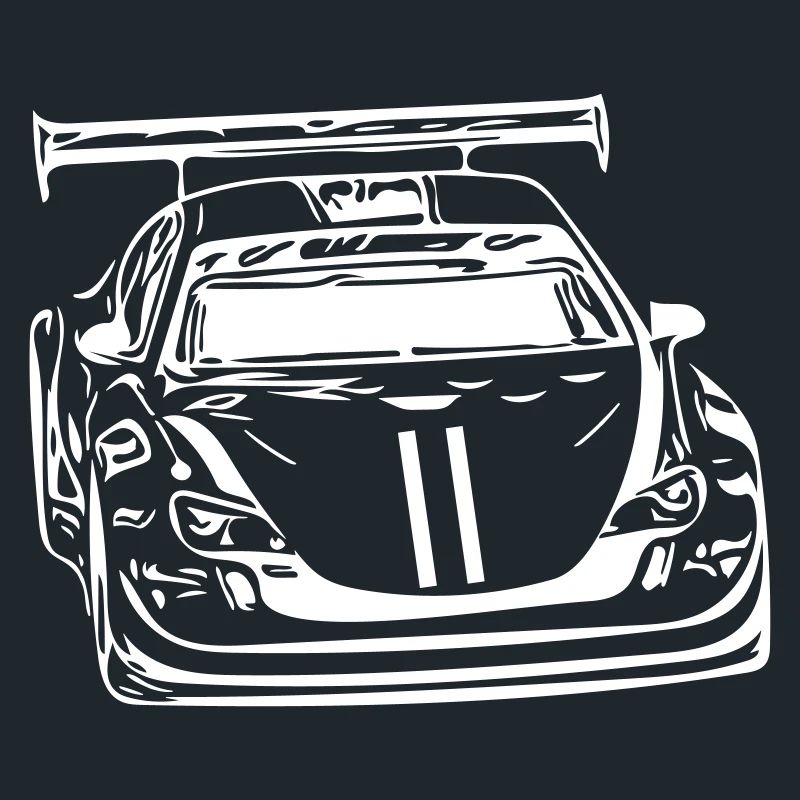 Voiture dans la voiture de course Vector version